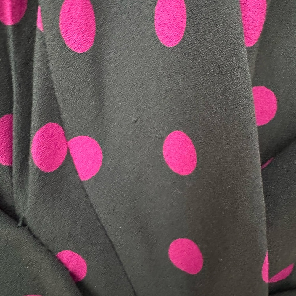 Rare Vintage Moschino Silk Polka Dot Retro Dress sz 12 - Picture 16 of 16